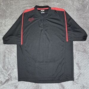 FOX Ranger Performance Men's Jersey Red Black Size Large 1/4 Zip Cycling Bike